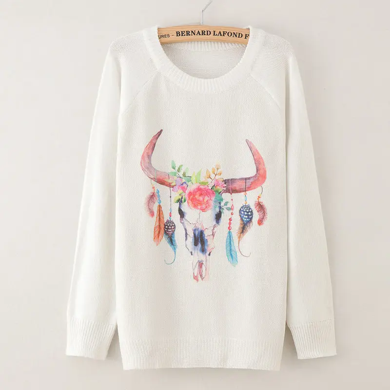 Women Spring Autumn Elegant Dream Cactcher Cat Cartoon Flower Deer Print Sweater Fuzzy Round Neck Pullovers Jumper Tops
Women Spring Autumn Elegant Dream Cactcher Cat Cartoon Flower Deer Print Sweater Fuzzy Round Neck Pullovers Jumper Tops
