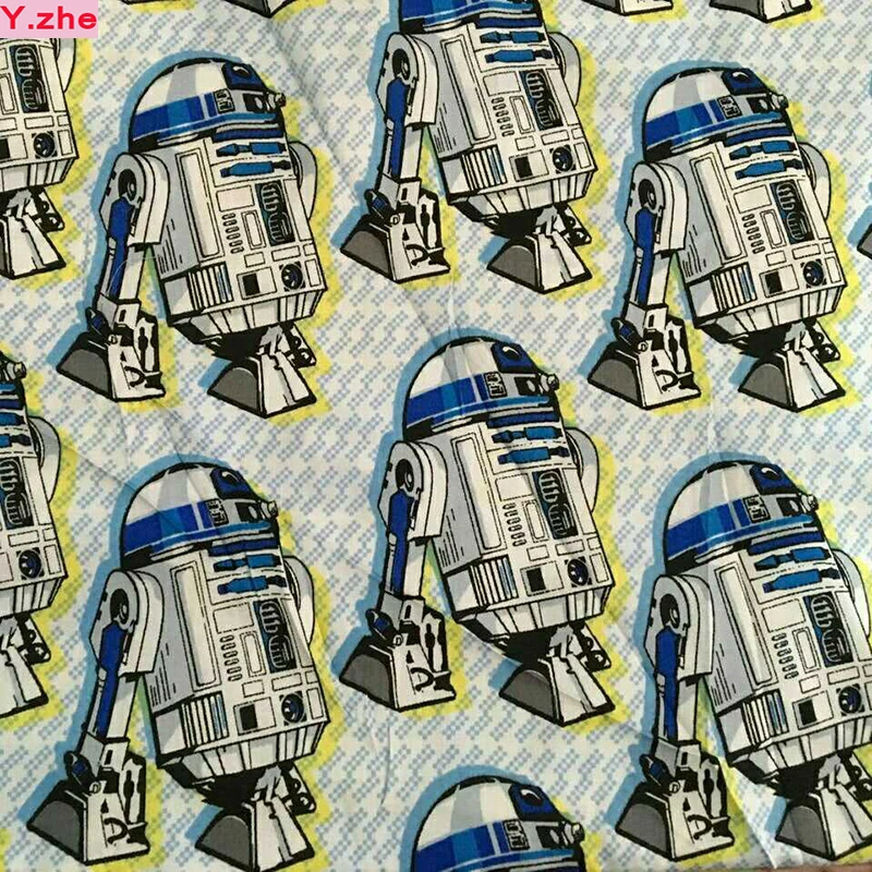 Wide 140cm Cartoon Robot Star War Fabric 100% Cotton Satin Fabric Quilting Home Cloth Textile Patchwork DIY Sewing Baby Clothing
Wide 140cm Cartoon Robot Star War Fabric 100% Cotton Satin Fabric Quilting Home Cloth Textile Patchwork DIY Sewing Baby Clothing