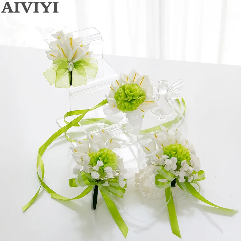 Real touch calla lily flowers bride bouquet bridesmaid flower girls bouquets wrist corsage groom boutonnieres
Real touch calla lily flowers bride bouquet bridesmaid flower girls bouquets wrist corsage groom boutonnieres