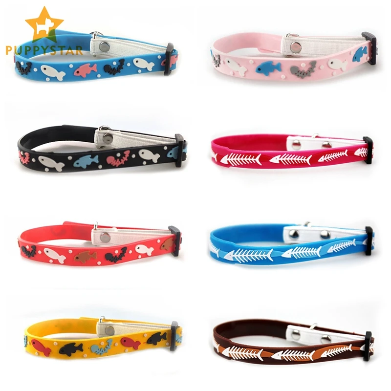 Cat Collar Breakaway With Bell Adjustable Pet Collars For Small Dogs Cats Puppies Rubber Cute Basic Kitten Dog-Collar Fun JW0050
Cat Collar Breakaway With Bell Adjustable Pet Collars For Small Dogs Cats Puppies Rubber Cute Basic Kitten Dog-Collar Fun JW0050
