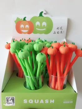 48pcs/lot cartoon Creative green orange Pumpkin black ink Gel Pen Rollerball pen sign pen office school prize stationery
48pcs/lot cartoon Creative green orange Pumpkin black ink Gel Pen Rollerball pen sign pen office school prize stationery