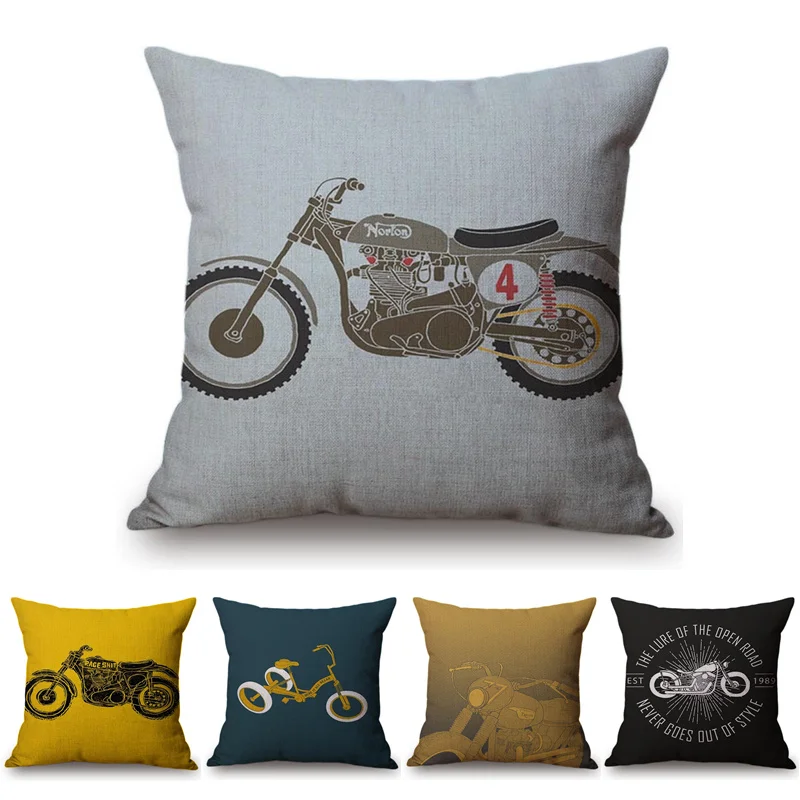 Fashion Vintage Motorcycle Bike Style Printing Linen Cotton Home Decorative Sofa Throw Cushion Cover Car Seat Waist Pillow Case
Fashion Vintage Motorcycle Bike Style Printing Linen Cotton Home Decorative Sofa Throw Cushion Cover Car Seat Waist Pillow Case