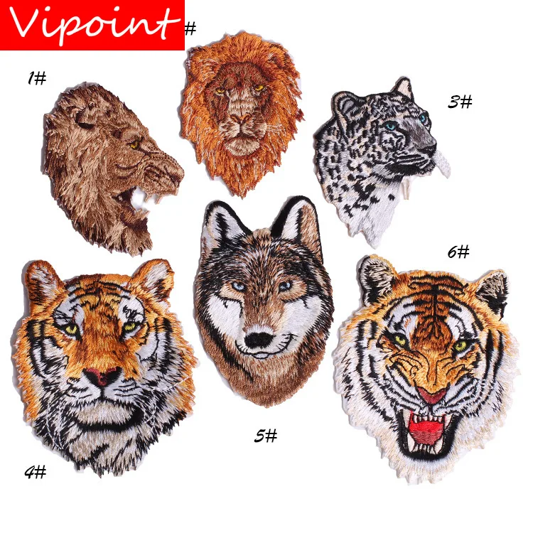 VIPOINT embroidery lion patches tiger patches badges applique patches for clothing ZK-180
VIPOINT embroidery lion patches tiger patches badges applique patches for clothing ZK-180