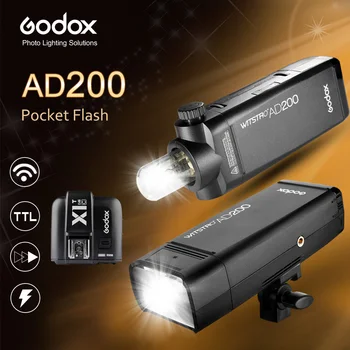 Godox AD200 200Ws GN60 HSS Pocket Flash + Godox X1-T Transmitter for 3 Kind of Camera Brand for C/N/S
Godox AD200 200Ws GN60 HSS Pocket Flash + Godox X1-T Transmitter for 3 Kind of Camera Brand for C/N/S