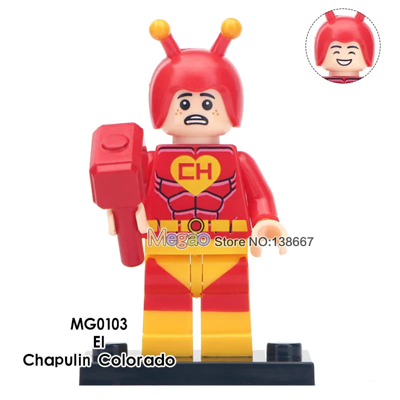 Single Sale Cartoon Series El Chapulin Colorado Snowman Galactus Little Devil Cupid Hiker Model Building Blocks Children Toys
Single Sale Cartoon Series El Chapulin Colorado Snowman Galactus Little Devil Cupid Hiker Model Building Blocks Children Toys