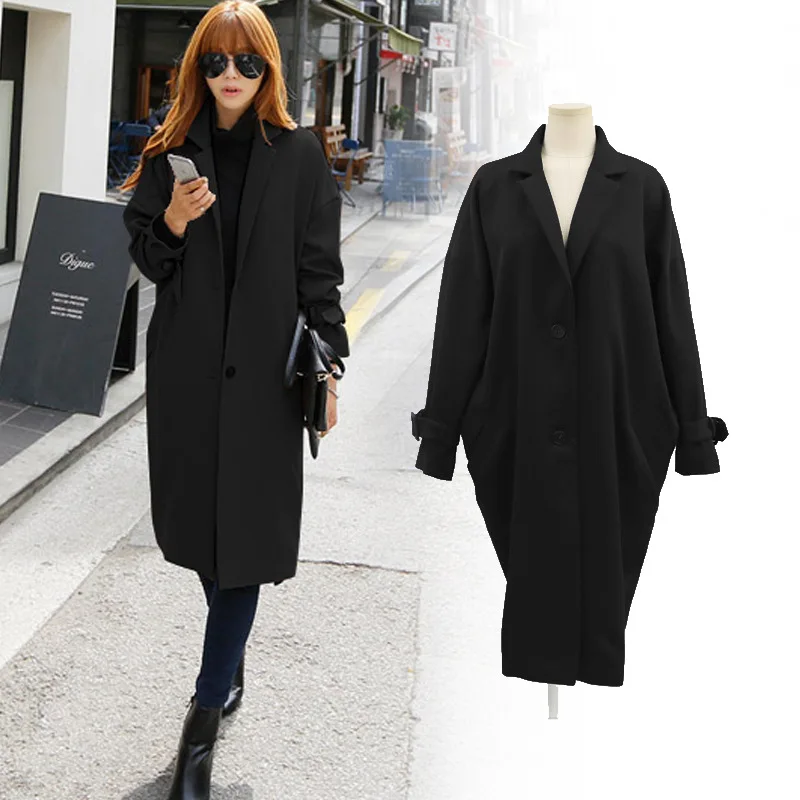 New Woman's Coat Loose Large Size Suit Long Sleeved Jacket Formal Jackets Outerwear Womens
New Woman's Coat Loose Large Size Suit Long Sleeved Jacket Formal Jackets Outerwear Womens