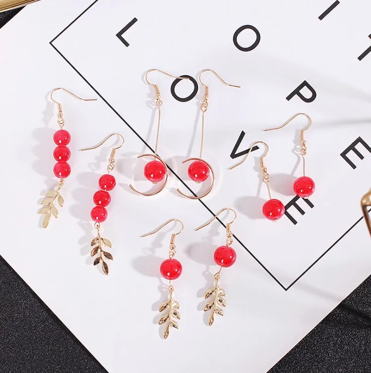 New Jewelry Fashion Best Sellers Cherry Simplicity Personality Best Sellers Simple Alloy Ear Nails Earrings Gift
New Jewelry Fashion Best Sellers Cherry Simplicity Personality Best Sellers Simple Alloy Ear Nails Earrings Gift