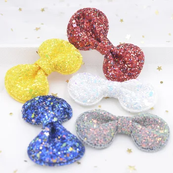 7CM Upscale Glitter Fabric Padded Appliques Bow Tie Patches for Stick-on Clothing Crafts Accessories DIY Hair Clips Ornament S01
7CM Upscale Glitter Fabric Padded Appliques Bow Tie Patches for Stick-on Clothing Crafts Accessories DIY Hair Clips Ornament S01