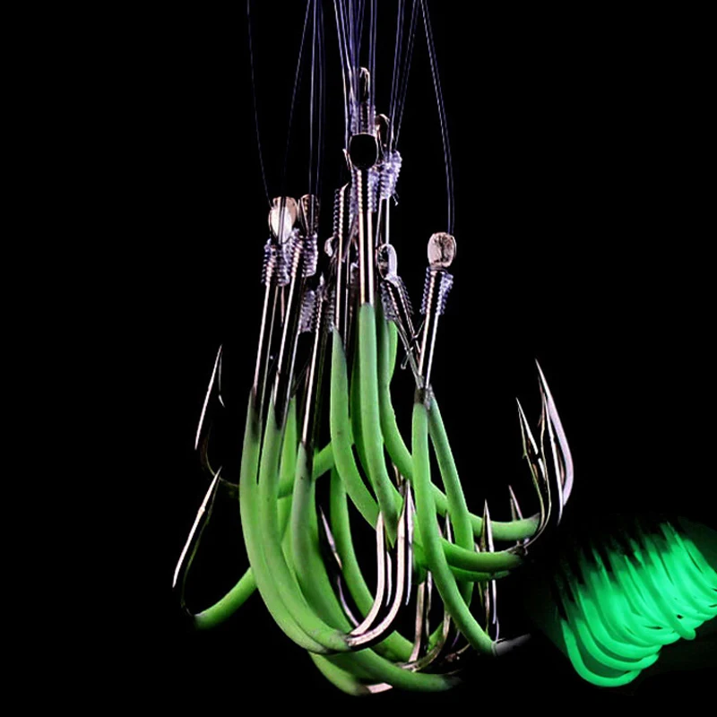 90pcs/pack Luminous Fishing Hook Barbed 14-18# with Line Pesca Tackle Accessories High Carbon Steel Fishing Hooks Fishhooks Gift
90pcs/pack Luminous Fishing Hook Barbed 14-18# with Line Pesca Tackle Accessories High Carbon Steel Fishing Hooks Fishhooks Gift