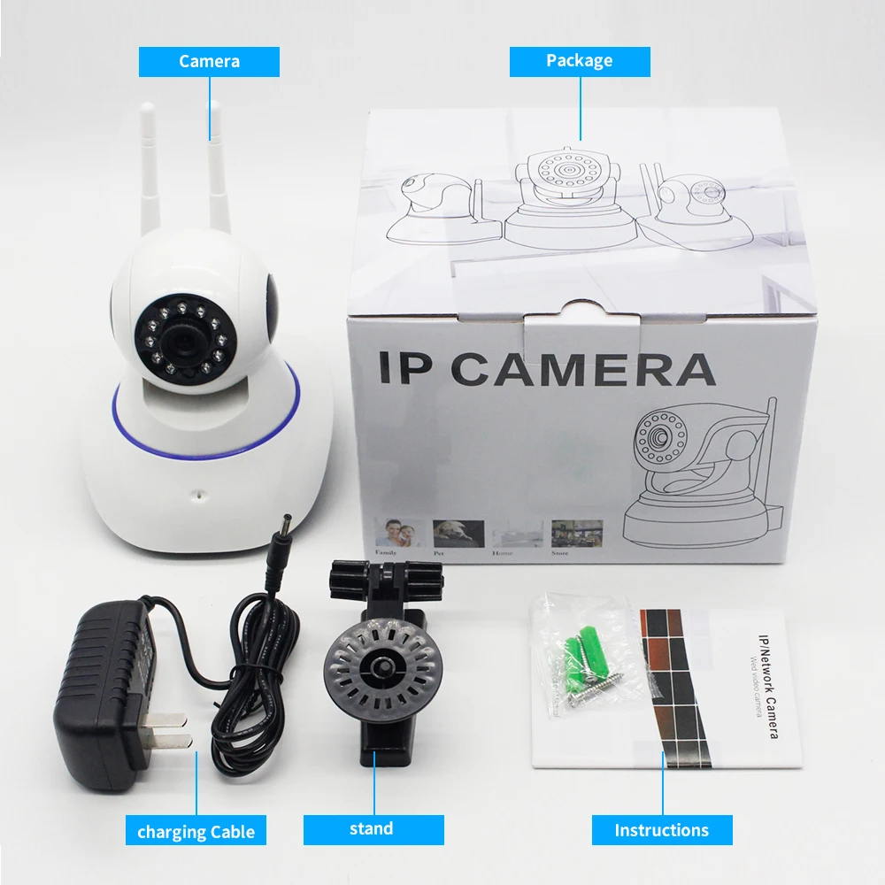 Full HD 1080P Wireless CCTV Ip Camera 1080P camera (6)