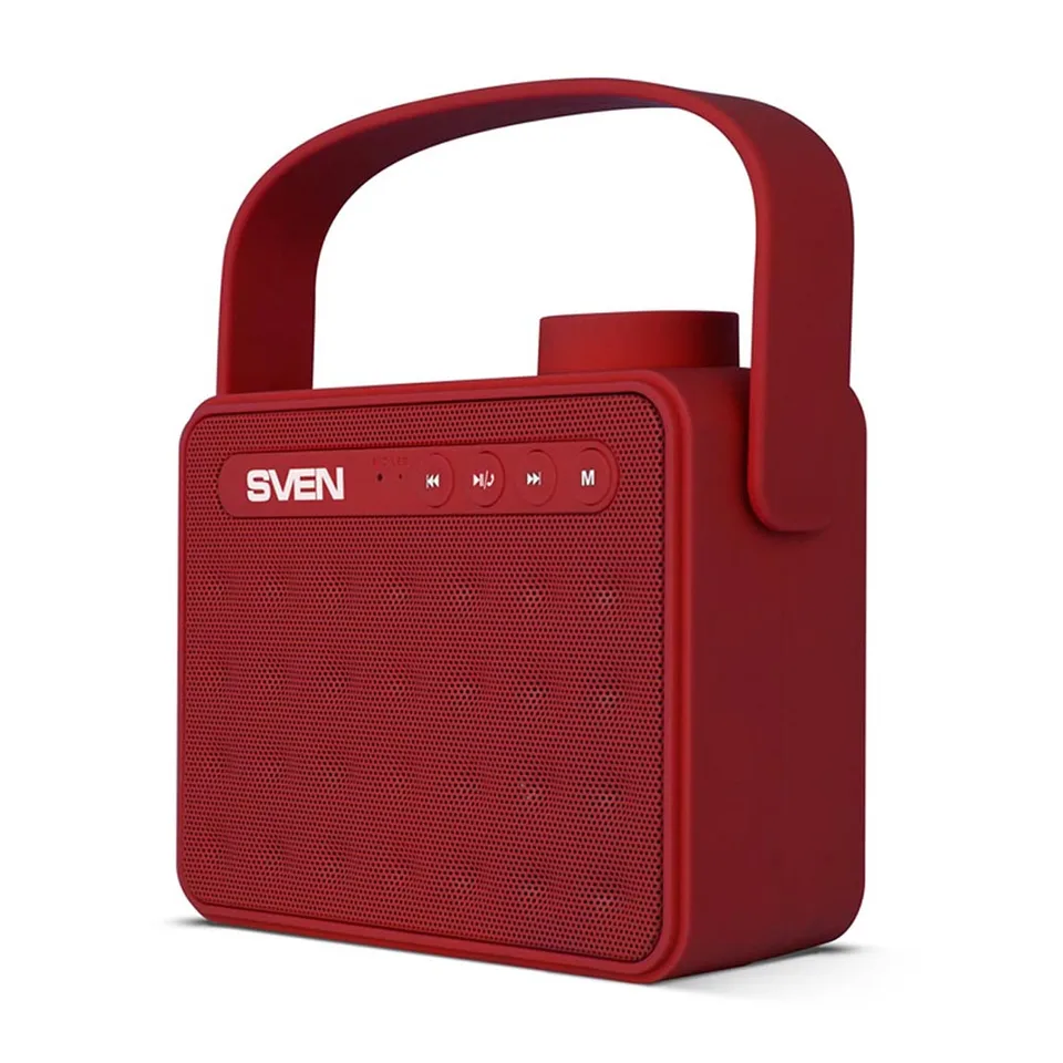 Портативная акустика АС SVEN PS -72, красный (6 Вт, Bluetooth, FM, USB, microSD, ручка, 1200мА*ч)
Портативная акустика АС SVEN PS -72, красный (6 Вт, Bluetooth, FM, USB, microSD, ручка, 1200мА*ч)