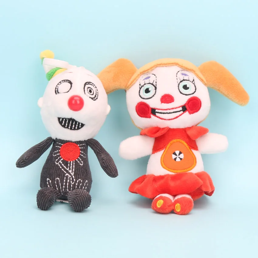2pcs/set 15cm FNAF Plush Toy Five Nights At Freddy's Sister Location Ennard Baby Ballora Funtime Foxy Freddy Plush Doll Toys
2pcs/set 15cm FNAF Plush Toy Five Nights At Freddy's Sister Location Ennard Baby Ballora Funtime Foxy Freddy Plush Doll Toys