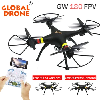 

GW180 FPV RC Drone With Wifi Camera 2.4G 6Axis RTF Height Hold Mode RC Quadcopter Helicopter VS SYMA X8W X8HG