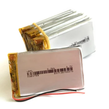 Wholesale 10pcs 3.7V 850mAh 383759 Lithium Polymer Li-Po Rechargeable Battery power For Mp3 DVD PAD electronic device 403759
Wholesale 10pcs 3.7V 850mAh 383759 Lithium Polymer Li-Po Rechargeable Battery power For Mp3 DVD PAD electronic device 403759