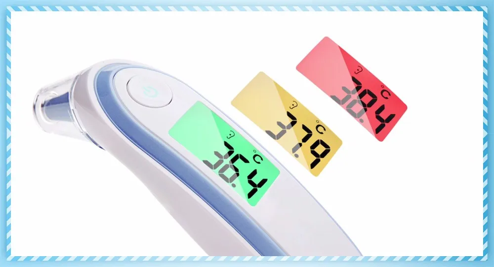 New Thermometer Digital Infrared IR LCD Baby Forehead and Ear Non-Contact Adult Body Care Fever Measurement Termometro
New Thermometer Digital Infrared IR LCD Baby Forehead and Ear Non-Contact Adult Body Care Fever Measurement Termometro