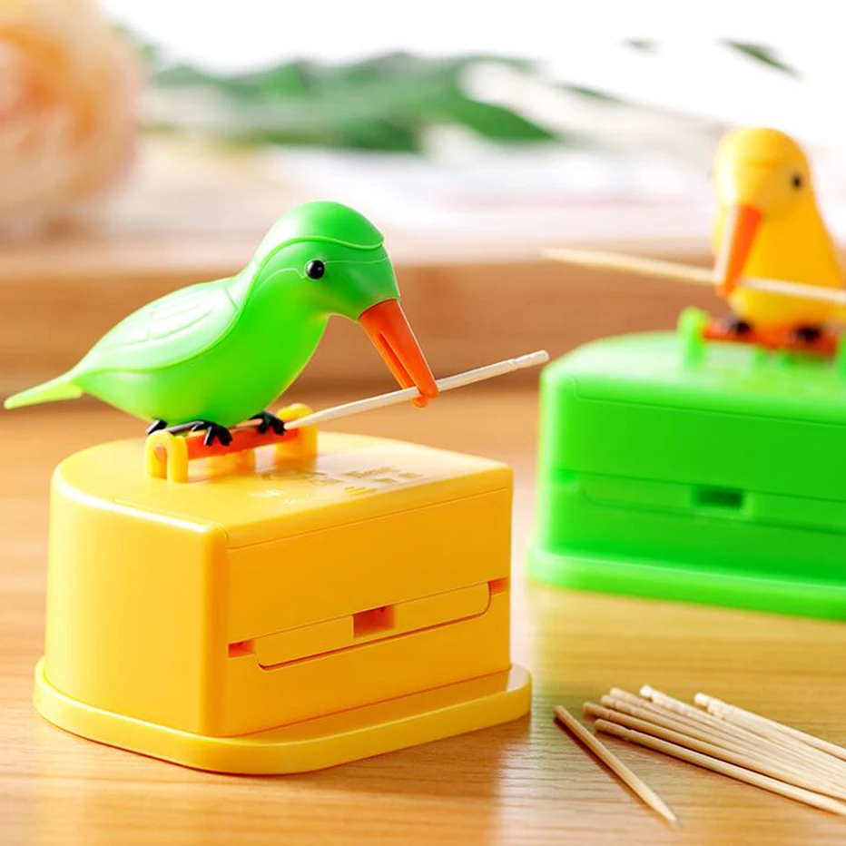 Basedidea Bird Shape Toothpick Holder Automatic Toothpick Pick Up Dispenser Storage Organizer Box for Toothpick
Basedidea Bird Shape Toothpick Holder Automatic Toothpick Pick Up Dispenser Storage Organizer Box for Toothpick