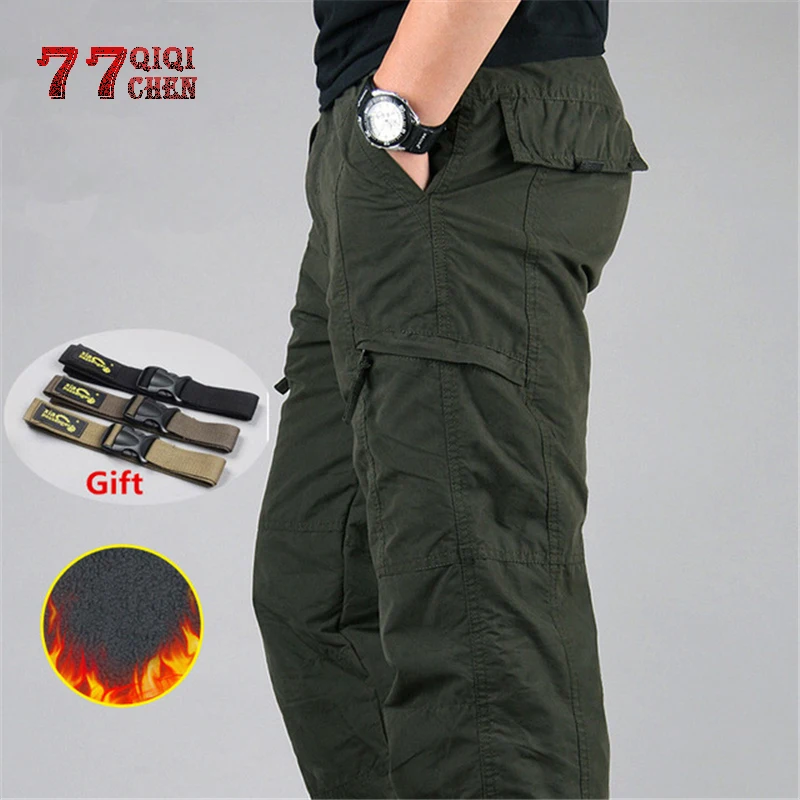 Cargo Pants Mens Winter Thicken Fleece Cargo Pants Men Casual Cotton Military Tactical Baggy Pants Warm Trousers Plus size 3XL
Cargo Pants Mens Winter Thicken Fleece Cargo Pants Men Casual Cotton Military Tactical Baggy Pants Warm Trousers Plus size 3XL