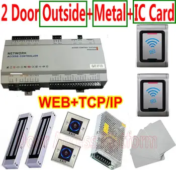 2 OutDoor Web Control Panel Access+TCP/IP Board +2 Metal Case IC M1 Fore card reader+Magnetic Lock+No Touch Button+Power supply
2 OutDoor Web Control Panel Access+TCP/IP Board +2 Metal Case IC M1 Fore card reader+Magnetic Lock+No Touch Button+Power supply