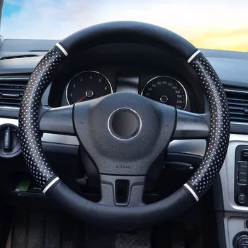 FLY5D 38CM Auto Car Steering Wheel Covers Leather Anti-Slip Holder Protector Deluxe Sports Style Covers Car Interior Accessories
FLY5D 38CM Auto Car Steering Wheel Covers Leather Anti-Slip Holder Protector Deluxe Sports Style Covers Car Interior Accessories