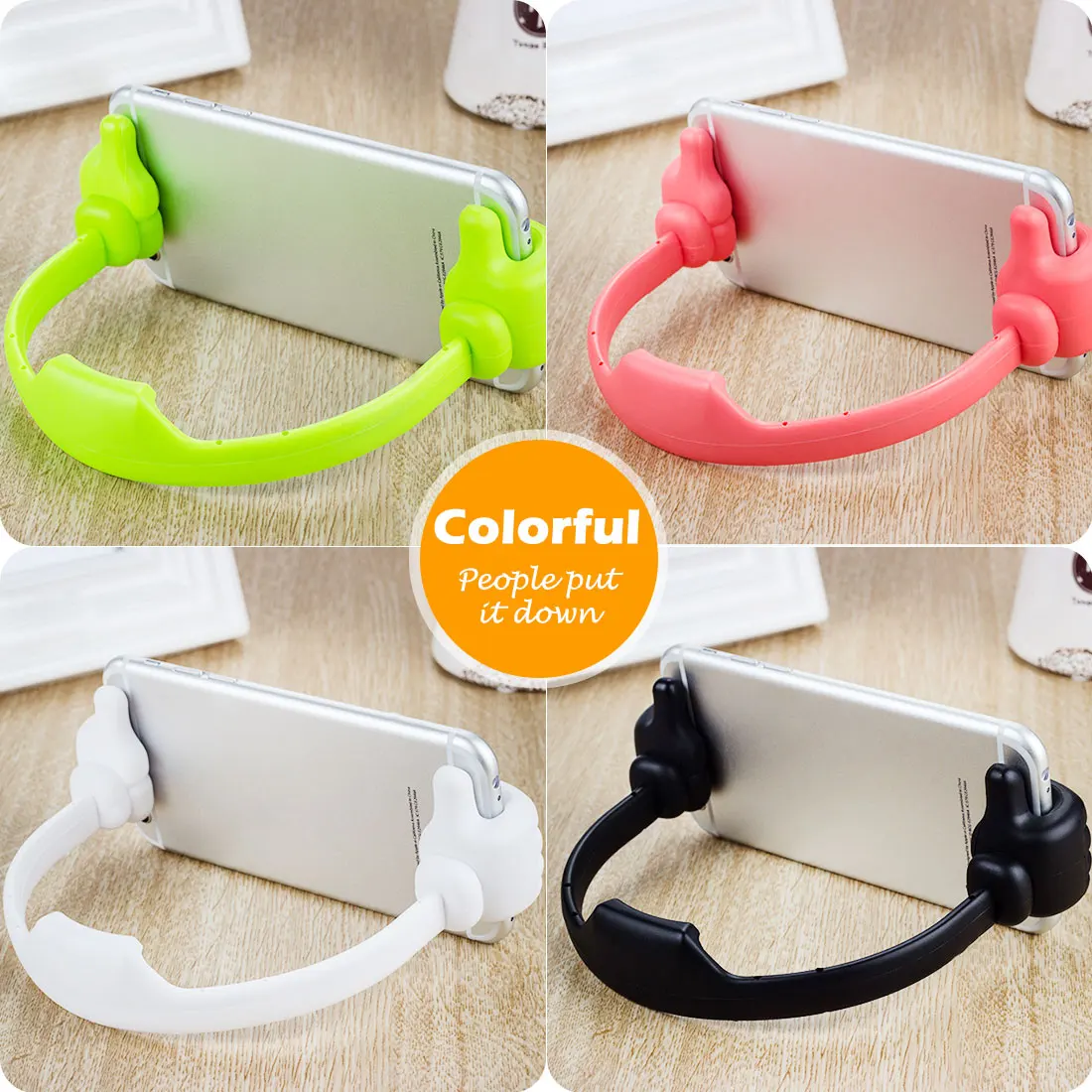 Etmakit Mobile phone Holder Thumbs Modeling Phone Stand Bracket Holder Mount for iphone 7 plus phone Tablets Random Color
Etmakit Mobile phone Holder Thumbs Modeling Phone Stand Bracket Holder Mount for iphone 7 plus phone Tablets Random Color