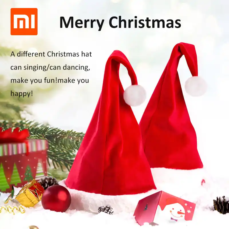 size adjustable santa claus hat singing dancing christmas cap