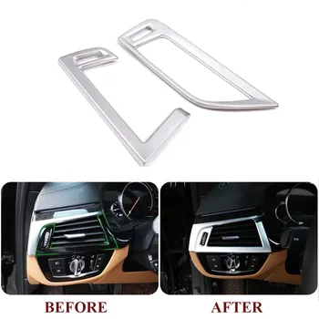 JEAZEA 2Pcs Chrome ABS Center Console Both Side Air Conditioning Outlet Frame Trim Cover For BMW 5 Series G38 528li 530li 2018
JEAZEA 2Pcs Chrome ABS Center Console Both Side Air Conditioning Outlet Frame Trim Cover For BMW 5 Series G38 528li 530li 2018