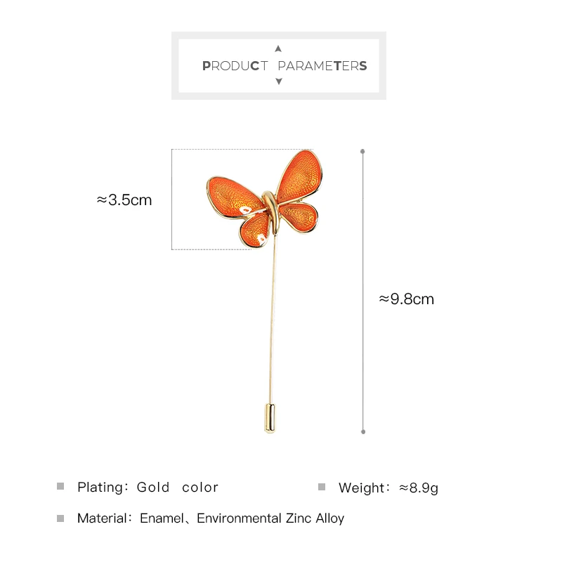 Enamel Butterfly Brooch (6)