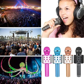 Handheld Bluetooth Wireless Microphone Professional Microphone Speaker Karaoke Mic Music Player Singing Recorder KTV Microphone
Handheld Bluetooth Wireless Microphone Professional Microphone Speaker Karaoke Mic Music Player Singing Recorder KTV Microphone