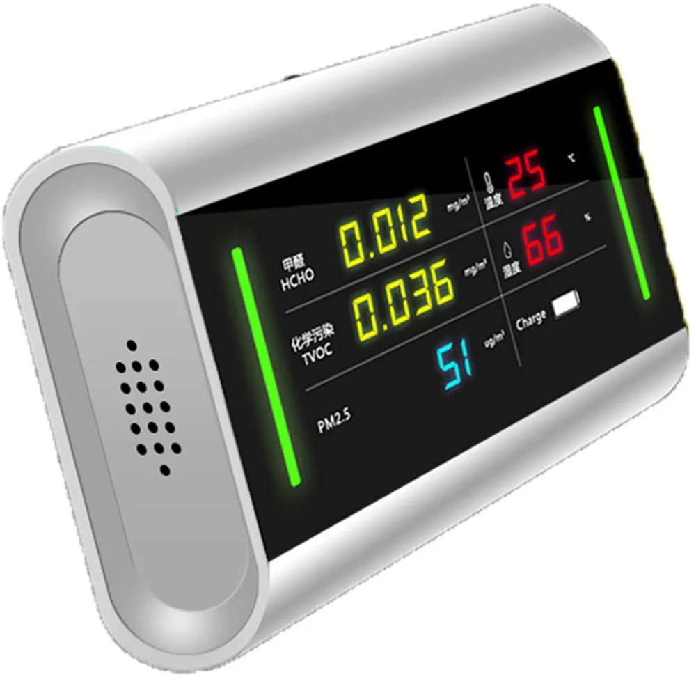 Laser Sensor PM2.5 Detector Portable Accurate Air Quality Monitor Tester Keep Lighting Lithium Battery Chargable Car Detector
Laser Sensor PM2.5 Detector Portable Accurate Air Quality Monitor Tester Keep Lighting Lithium Battery Chargable Car Detector