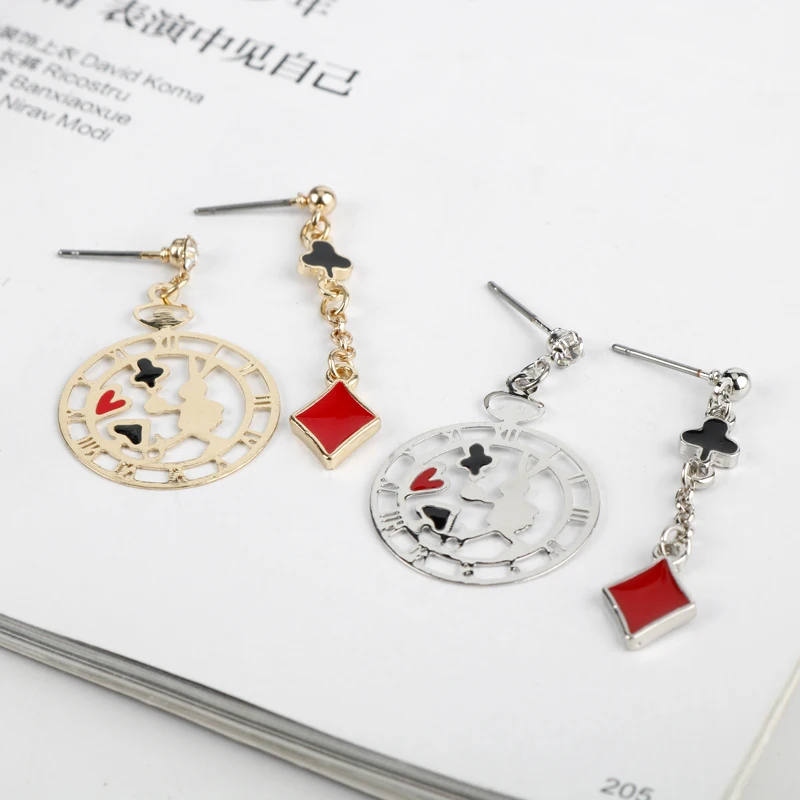 dongsheng Asymmetry Earrings Fairy Tale Rabbit Clock Party Cartoon Earrings Alice in Wonderland Stud Earrings for Women Girl-15
dongsheng Asymmetry Earrings Fairy Tale Rabbit Clock Party Cartoon Earrings Alice in Wonderland Stud Earrings for Women Girl-15