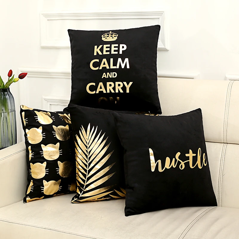 

Bronzing cushion cover cushion decorative cushions home decor throw pillows chair almofadas para sofa pillowcase cover cojines