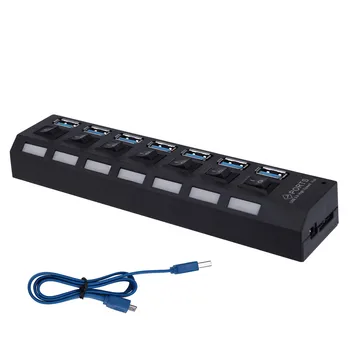 New good compatibility Slim Size Design USB3.0 SuperSpeed 7-Port 5Gbps Hub LED Indication ON/OFF Switch#T2
New good compatibility Slim Size Design USB3.0 SuperSpeed 7-Port 5Gbps Hub LED Indication ON/OFF Switch#T2