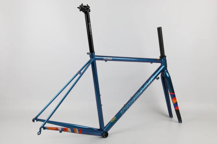 Excellent TSUNAMI Ultralight Chrome Frame Carbon Fork Heat Treatment Steel Road Bicycle 700C Chameleon Frameset Caliper Brake Frame 4 Excellent TSUNAMI Ultralight Chrome Frame Carbon Fork Heat Treatment Steel Road Bicycle 700C Chameleon Frameset Caliper Brake Frame 4