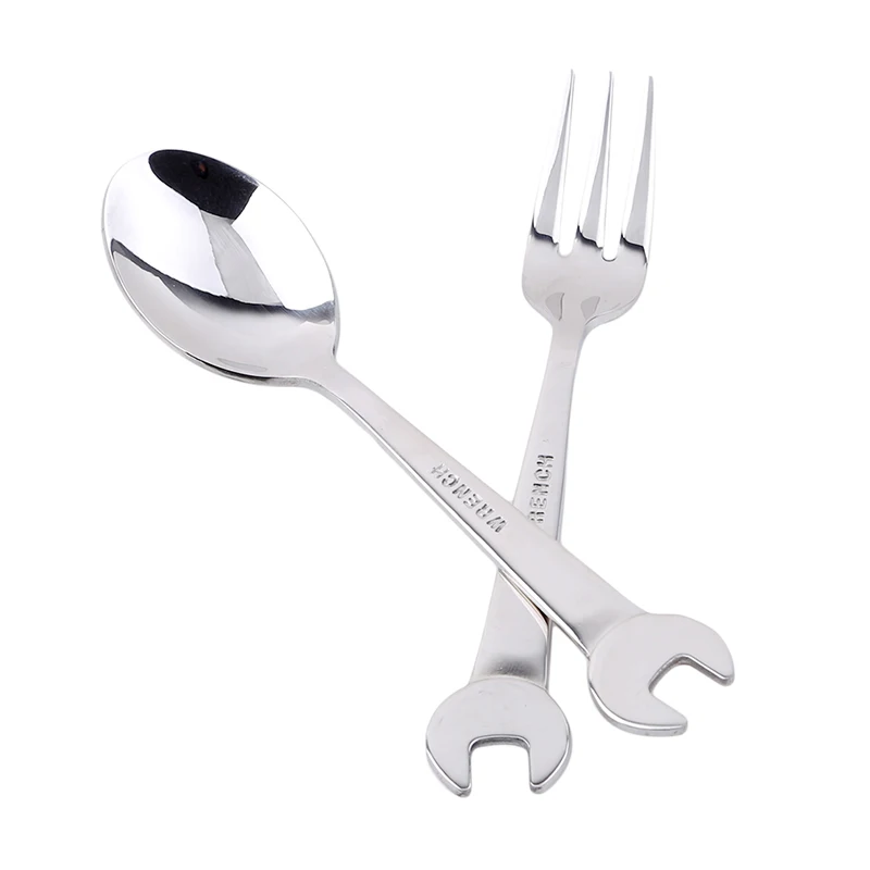 1PC Creative Wrench Shape Tableware Home Kitchen Stainless Steel Fork Spoon Gift Fruit Dessrt Salad Forks Cutlery YL899130
1PC Creative Wrench Shape Tableware Home Kitchen Stainless Steel Fork Spoon Gift Fruit Dessrt Salad Forks Cutlery YL899130