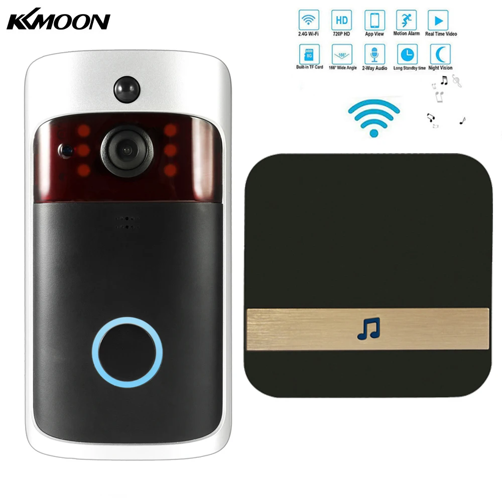 Smart WiFi Security DoorBell with Visual Recording Low Power Consumption Remote Home Monitoring Night Vision Video Door Phone
Smart WiFi Security DoorBell with Visual Recording Low Power Consumption Remote Home Monitoring Night Vision Video Door Phone