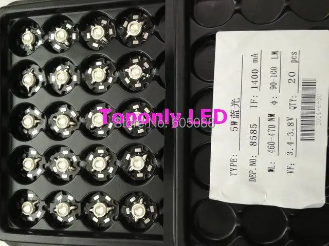 5w USA Bridgelux chips 460-470nm blue color high power led lighting beads DC3.4-3.8v 1400mA 90-100lm 500pcs/lot DHL freeshipping
5w USA Bridgelux chips 460-470nm blue color high power led lighting beads DC3.4-3.8v 1400mA 90-100lm 500pcs/lot DHL freeshipping