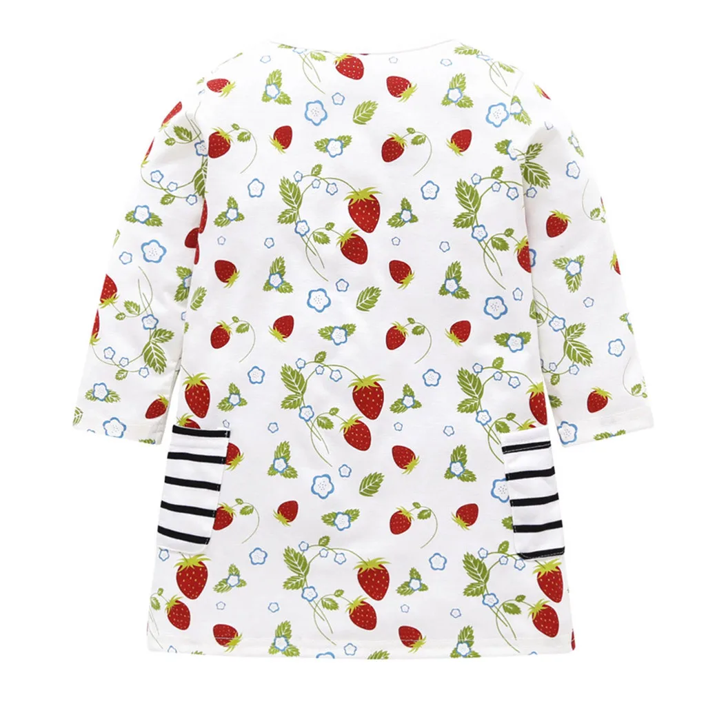 Spring Girls Dress Strawberry Print Kids Dresses For Girl Cute Kid Girls Clothes Long Sleeve Girl Costumes Kids
Spring Girls Dress Strawberry Print Kids Dresses For Girl Cute Kid Girls Clothes Long Sleeve Girl Costumes Kids