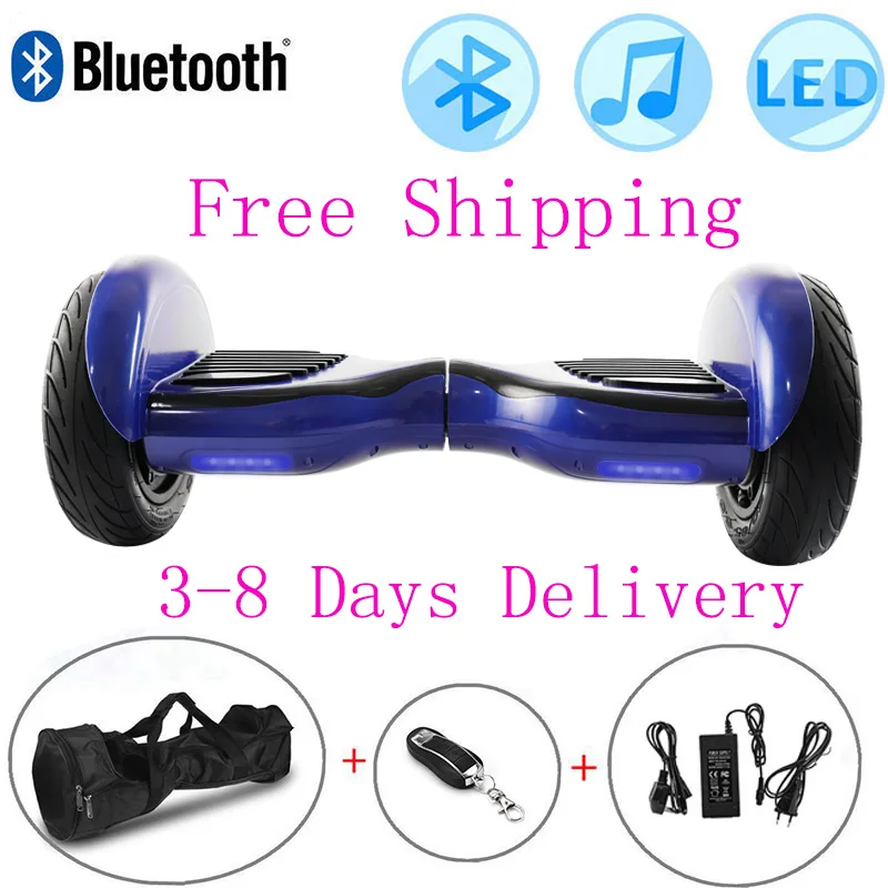 Hoverboard 10 Inch Blue Cheap Self-Balancing Scooters Gallop Electric Scooter Two Wheels Balance Skateboard Bluetooth+Key+Bag
Hoverboard 10 Inch Blue Cheap Self-Balancing Scooters Gallop Electric Scooter Two Wheels Balance Skateboard Bluetooth+Key+Bag