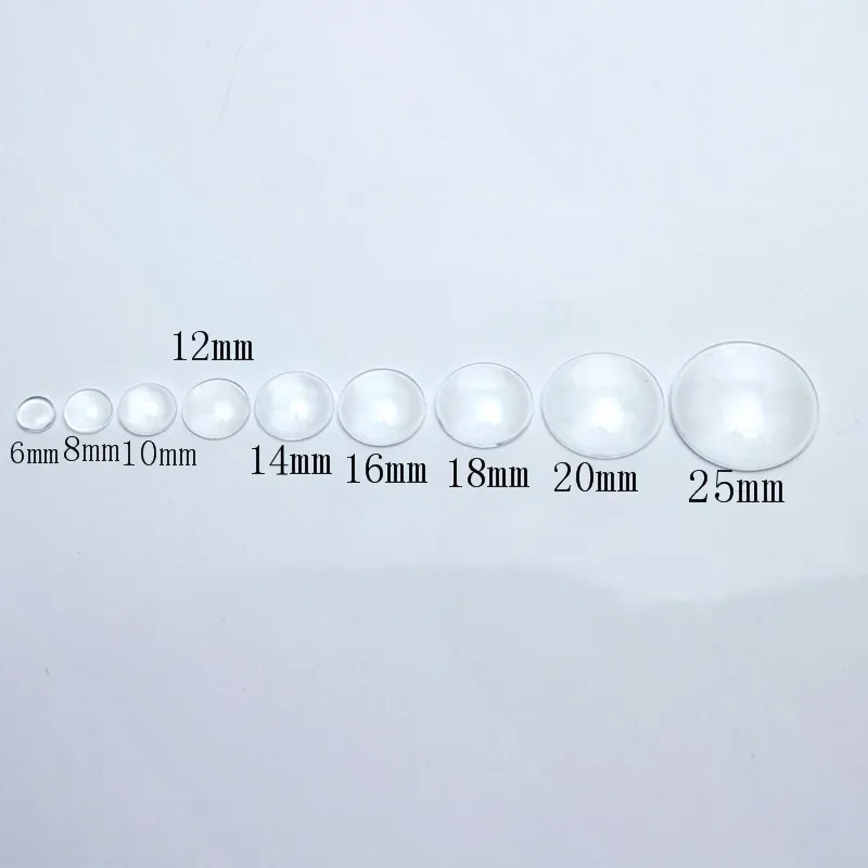 1 pack 12mm 20mm 25mm Flat Round Glass Back Transparent Clear Magnifying Glass Cabochon Cameo Cover for DIY Jewelry Findings
1 pack 12mm 20mm 25mm Flat Round Glass Back Transparent Clear Magnifying Glass Cabochon Cameo Cover for DIY Jewelry Findings