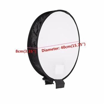 Portable Round Studio Softbox For Nikon For Canon DSLR Camera Accessories 40cm Photography Flash Diffuser Softbox Universal
Portable Round Studio Softbox For Nikon For Canon DSLR Camera Accessories 40cm Photography Flash Diffuser Softbox Universal