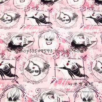 105*50cm 1pc Witched Fabric 100%Cotton Fabric Telas Patchwork Disny Wicked Printed Fabric Witch Sewing DIY Clothing Quilting
105*50cm 1pc Witched Fabric 100%Cotton Fabric Telas Patchwork Disny Wicked Printed Fabric Witch Sewing DIY Clothing Quilting