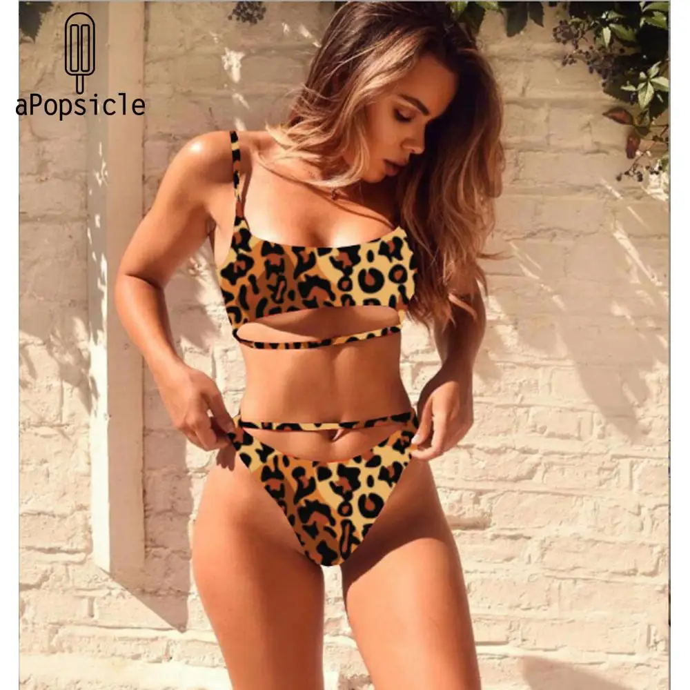 Sexy Women Leopard Swimwear Two Piece Swimsuit 2019 Summer Bathing Suit Bikinis Solid Swimwear Suit Triangle Beachwear Biquini
Sexy Women Leopard Swimwear Two Piece Swimsuit 2019 Summer Bathing Suit Bikinis Solid Swimwear Suit Triangle Beachwear Biquini