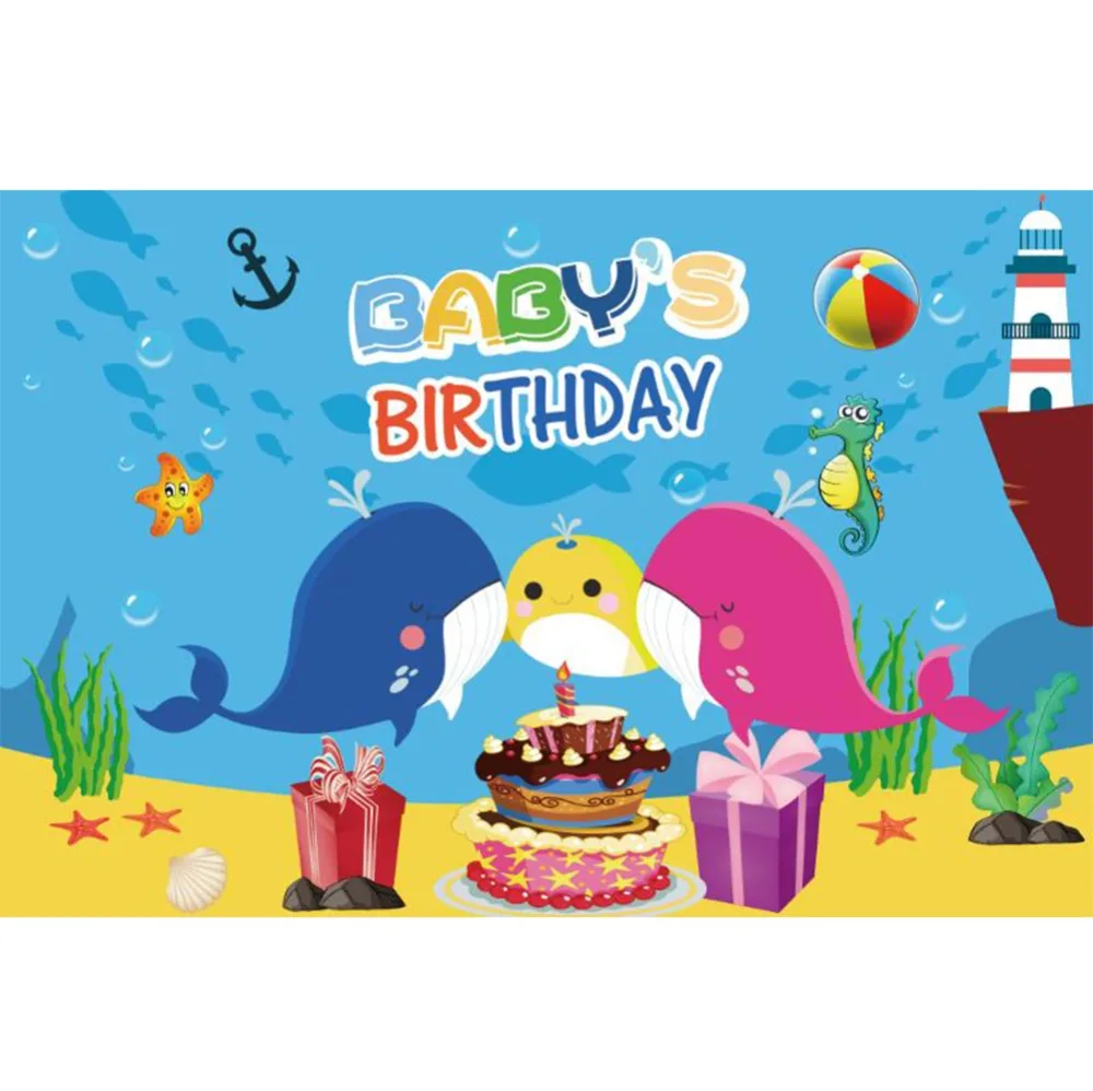 Laeacco Baby Shower Cartoon Newborn 1st Seafish Cake Gifts Scene Photography Backgrounds Photographic Backdrops For Photo Studio
Laeacco Baby Shower Cartoon Newborn 1st Seafish Cake Gifts Scene Photography Backgrounds Photographic Backdrops For Photo Studio