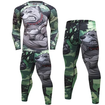 Brand New Men's tracksuit 3D Prints Tight Skin Compression Sport Suit Men MMA Rashguard Body Building Top Fitness Sports Set
Brand New Men's tracksuit 3D Prints Tight Skin Compression Sport Suit Men MMA Rashguard Body Building Top Fitness Sports Set