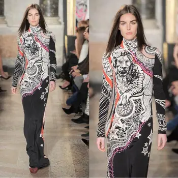 2016 the new Europe and the United States of big shop sign High quality cultivate one's morality knitting printed dress
2016 the new Europe and the United States of big shop sign High quality cultivate one's morality knitting printed dress