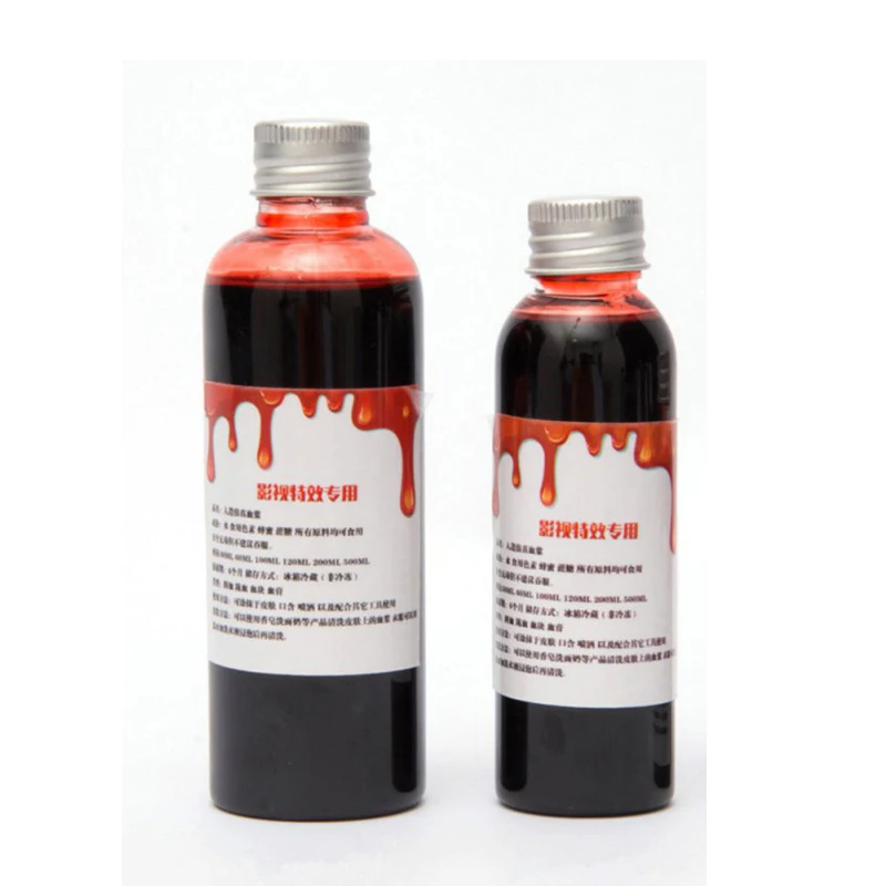 Hot Halloween Cos Ultra-realistic Fake Blood/simulation of Human Vampire Human Hematopoietic / Props Vomiting Edible Pulp Party
Hot Halloween Cos Ultra-realistic Fake Blood/simulation of Human Vampire Human Hematopoietic / Props Vomiting Edible Pulp Party