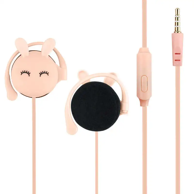 Cartoon Rabbit Ear Hook Wired Earphone Sport Running Stereo Headphones Children Girl Headset For Mobile Phone
Cartoon Rabbit Ear Hook Wired Earphone Sport Running Stereo Headphones Children Girl Headset For Mobile Phone