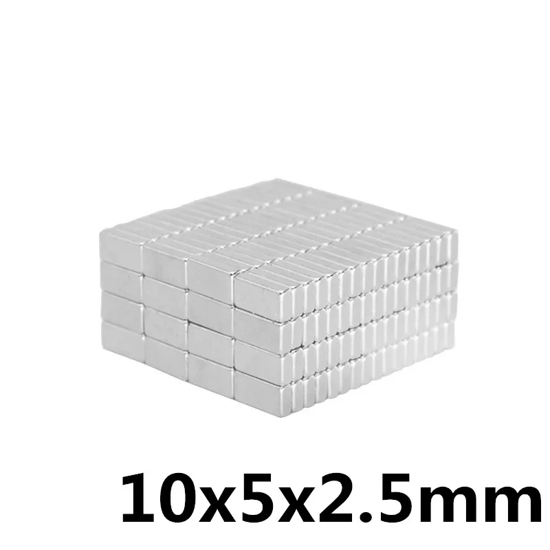 30pcs 10x5x2.5 mm N35 Strong Square NdFeB Rare Earth Magnet 10*5*2.5 mm Neodymium Magnets 10mm x 5mm x 2.5mm
30pcs 10x5x2.5 mm N35 Strong Square NdFeB Rare Earth Magnet 10*5*2.5 mm Neodymium Magnets 10mm x 5mm x 2.5mm