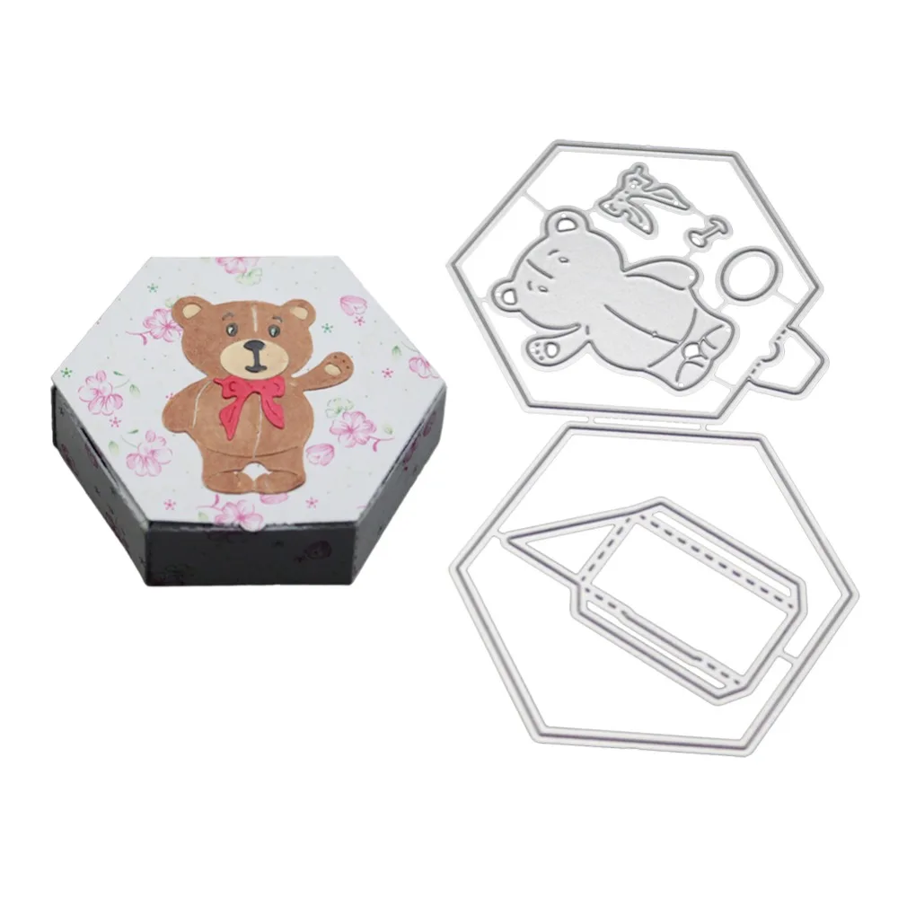 Bear Gift Box Birthday Bag Metal Cutting Dies Making Stamps for Scrapbooking Embossing Stencils DIY Decorative Cards Crafts DIY
Bear Gift Box Birthday Bag Metal Cutting Dies Making Stamps for Scrapbooking Embossing Stencils DIY Decorative Cards Crafts DIY