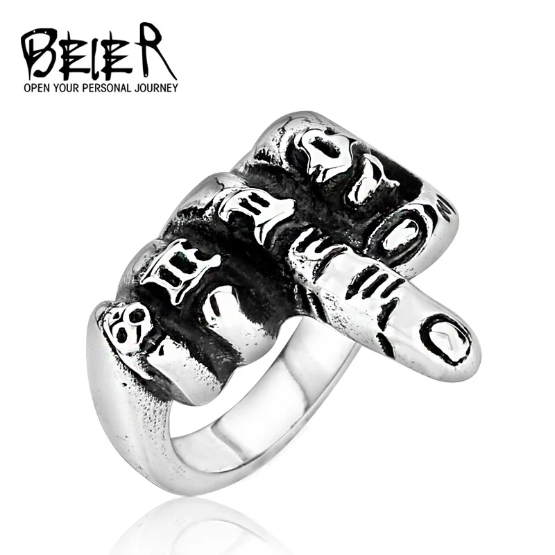 BEIER Fashion Stainless Steel Ring 2018 men fist product punk personality New jewelry Wholesale Factory Price BR8-229
BEIER Fashion Stainless Steel Ring 2018 men fist product punk personality New jewelry Wholesale Factory Price BR8-229